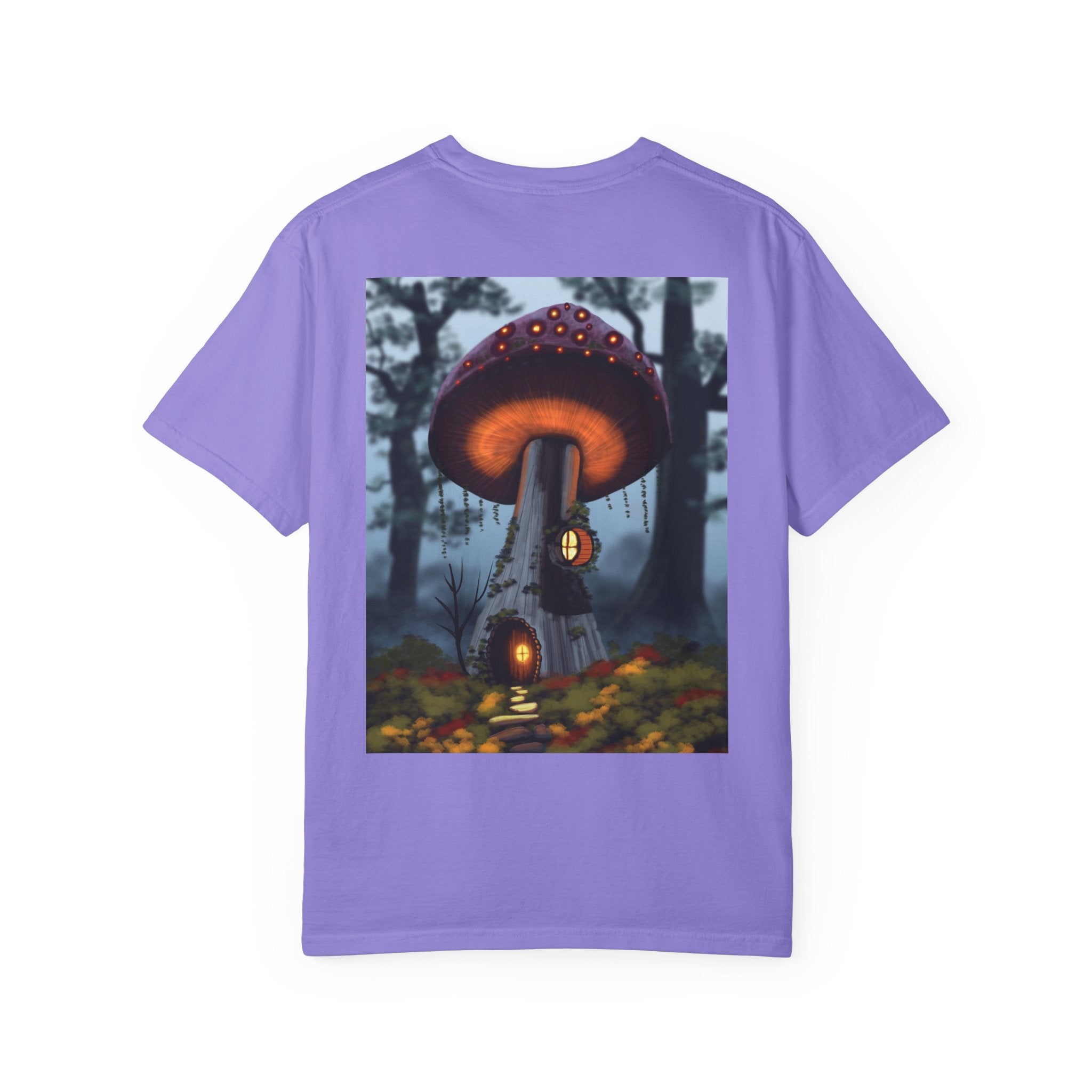 T-Shirt — "Authentic 64 Years" with Enchanted Mushroom Back Art