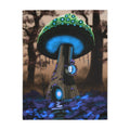 Mystical Mushroom House Blanket — Cozy Two-Sided Velveteen Throw