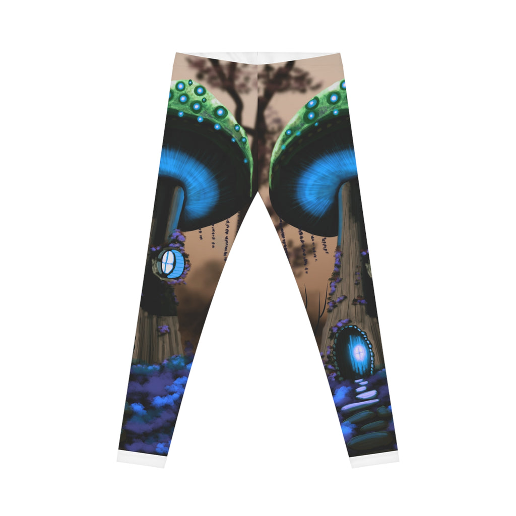Mystic Mushroom Leggings — Women's Psychedelic Forest AOP Leggings