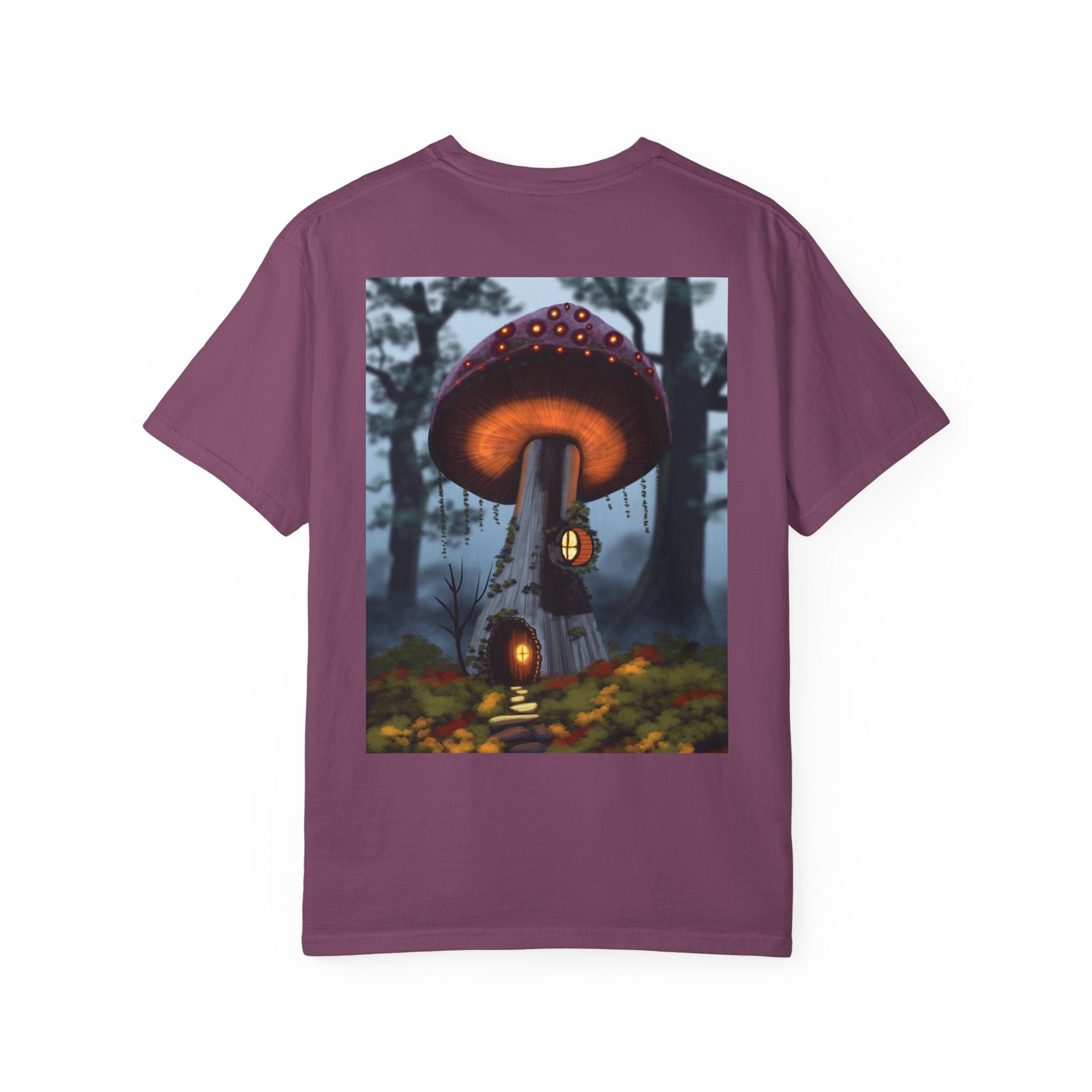 T-Shirt — "Authentic 64 Years" with Enchanted Mushroom Back Art