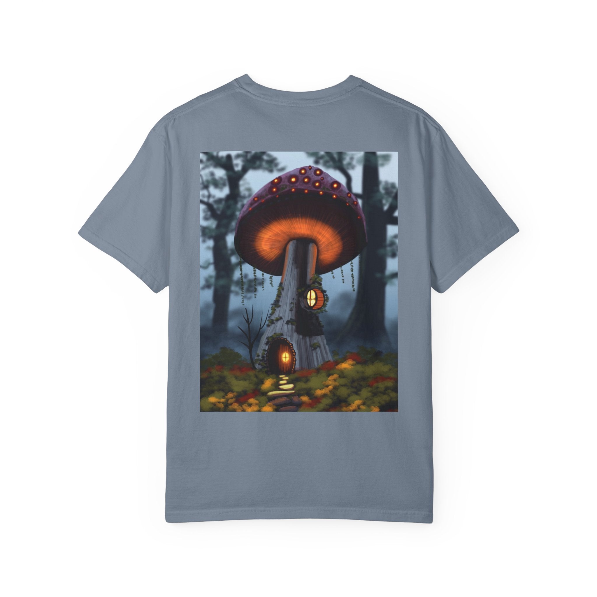 T-Shirt — "Authentic 64 Years" with Enchanted Mushroom Back Art