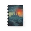 Haunted Castle Spiral Journal — Gothic Sunset Notebook for Halloween & Spooky Writing