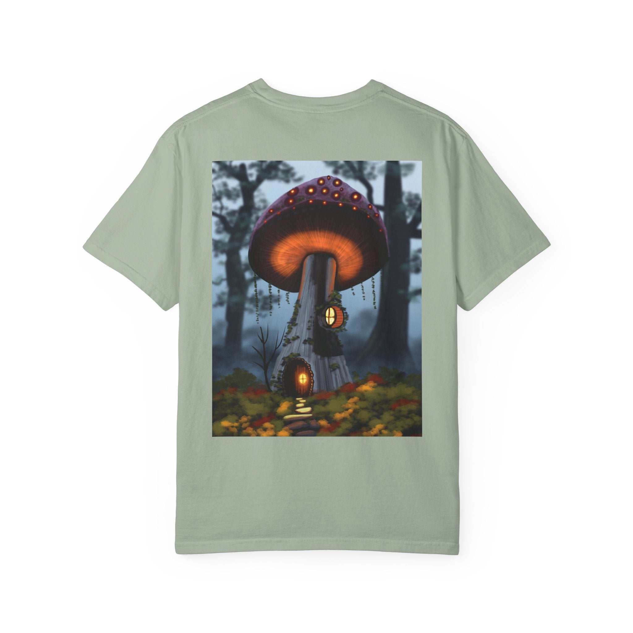 T-Shirt — "Authentic 64 Years" with Enchanted Mushroom Back Art