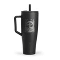 40oz Engraved Insulated Tumbler with Handle — Mushroom Forest Design