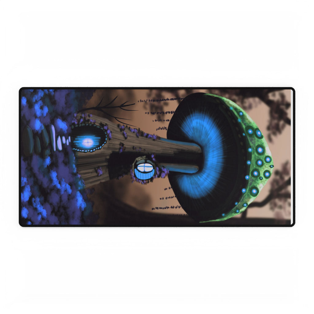 Mystic Glowing Mushroom Desk Mat — Fantasy Gaming Mouse Pad