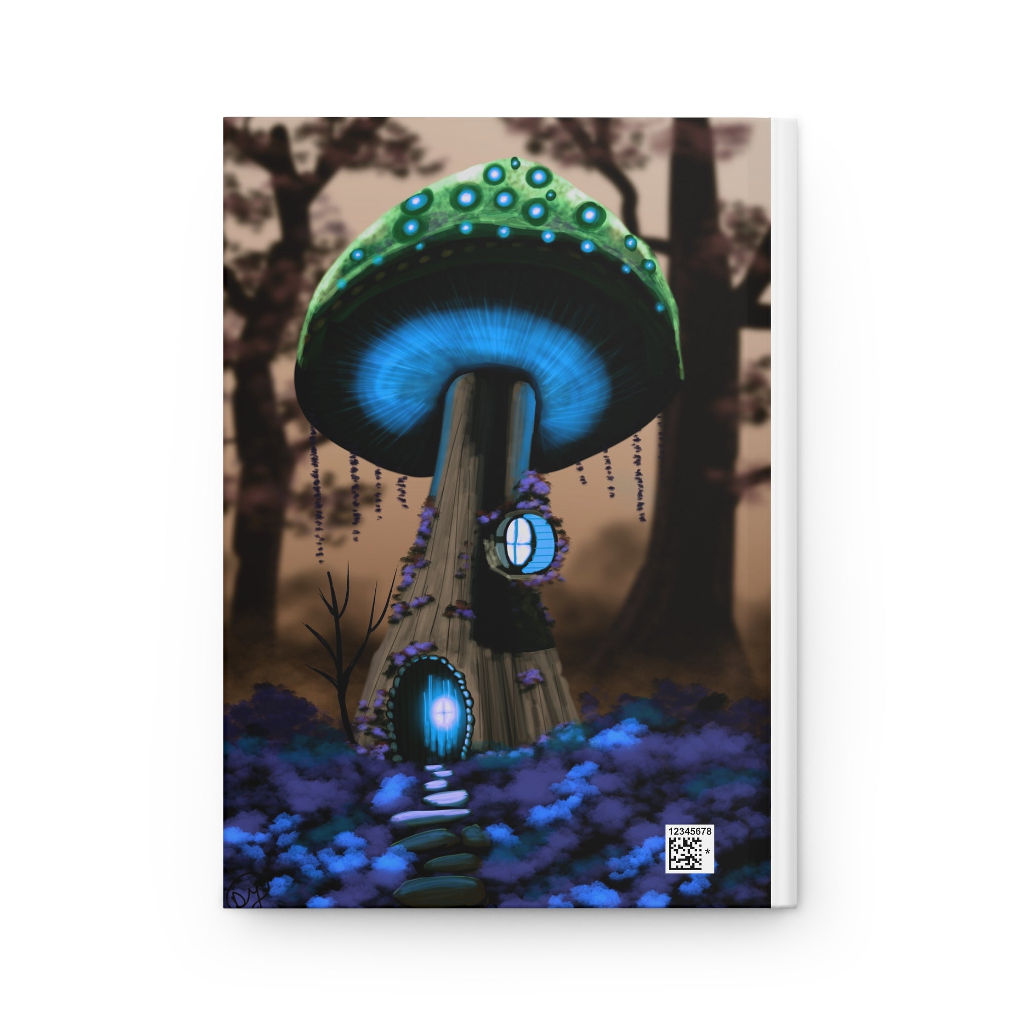 Mushroom House Journal — Fantasy Forest Hardcover Notebook