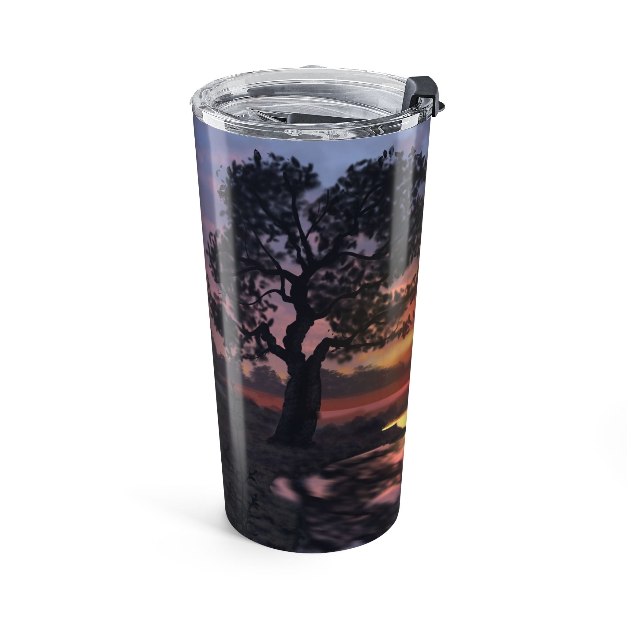 20oz Sunset Tumbler – Scenic Lake Sunset Travel Mug