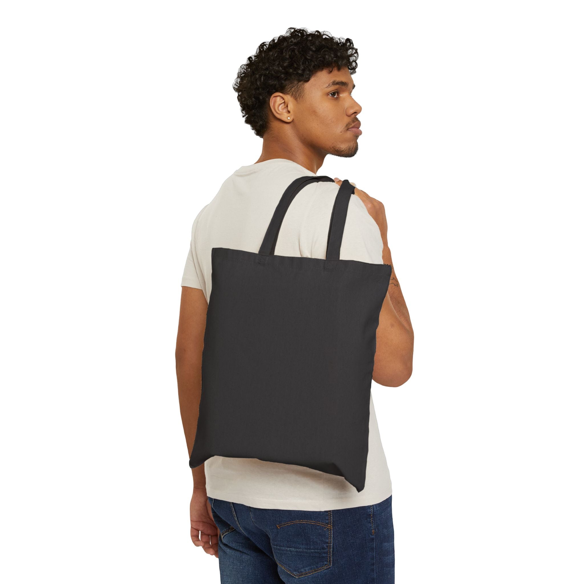 Skull & Rose Tote Bag — Gothic Canvas Shopper for Everyday, Concerts & Halloween