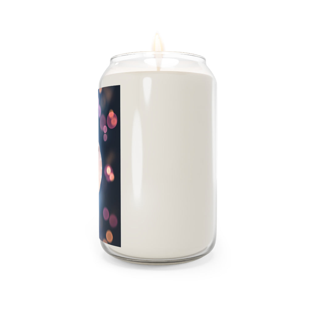 Holiday Ornament Soy Candle — Scented 13.75oz (Snowflake Bokeh)
