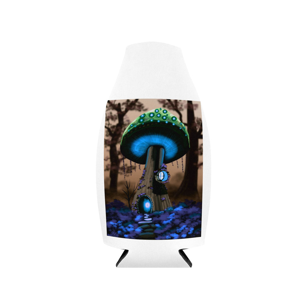 Mushroom Glow Zip-Up Bottle Cooler Sleeve — 2026 Insulated Can Koozie