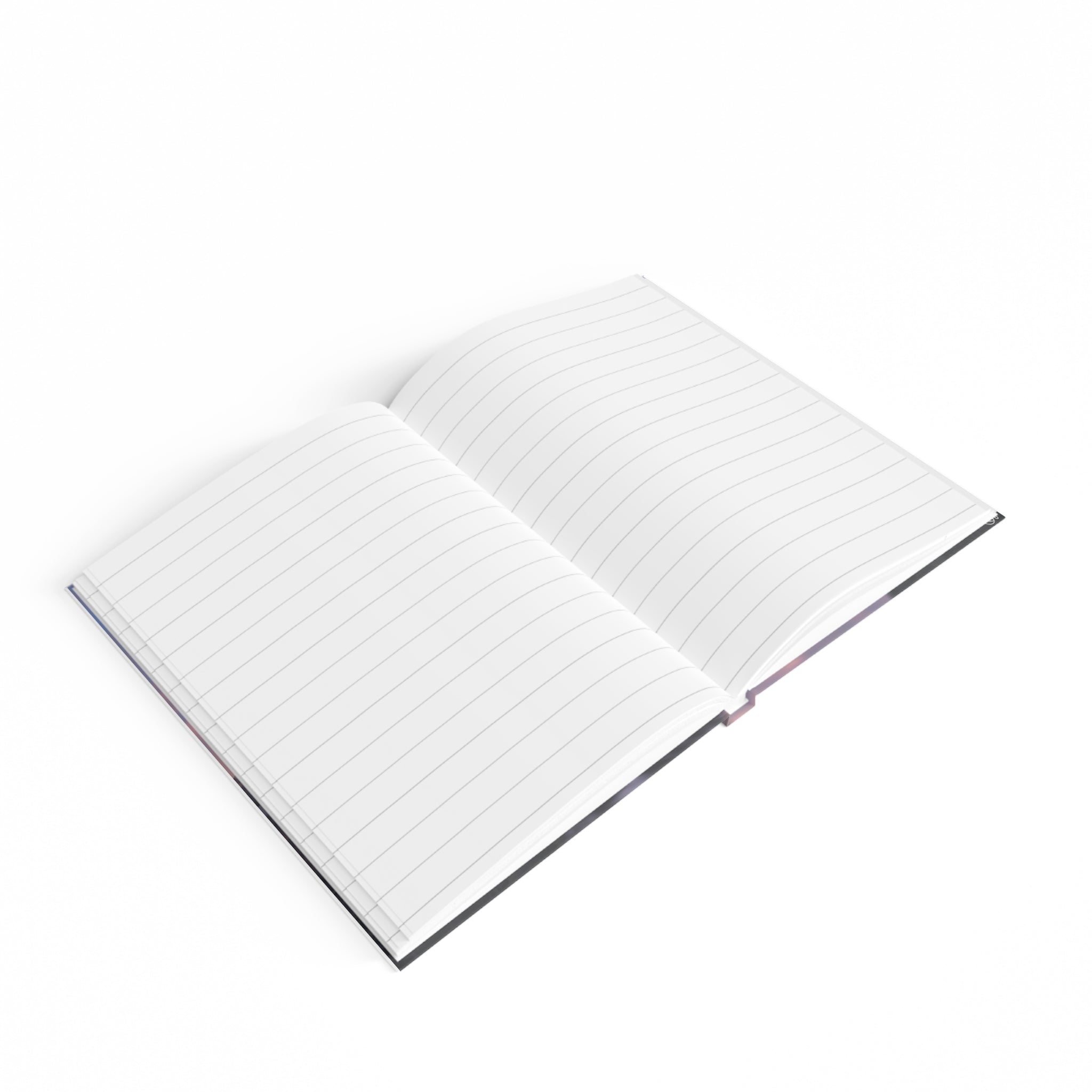Sunset Shoreline Ruled Journal — Serene Tree & Flying Geese Notebook