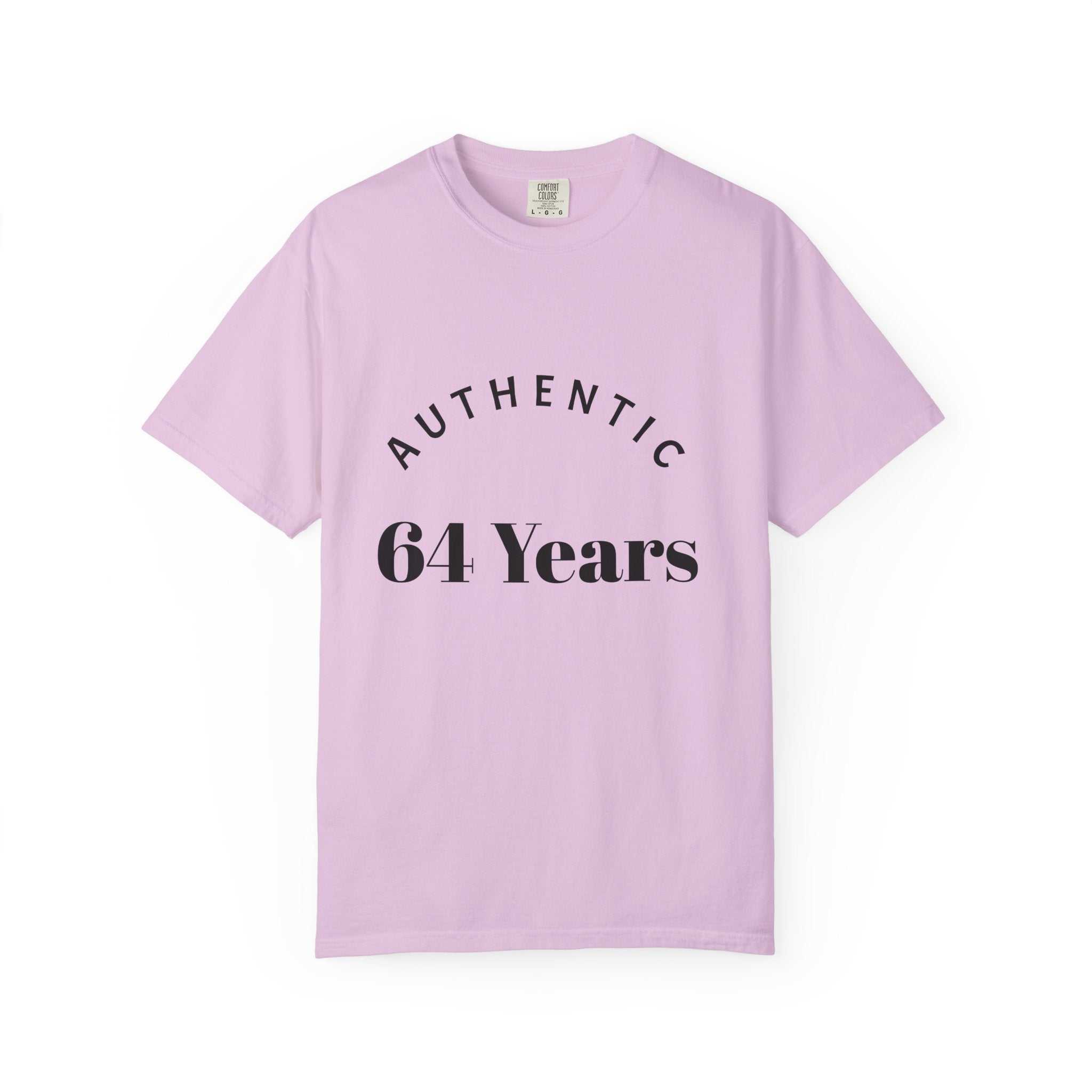 T-Shirt — "Authentic 64 Years" with Enchanted Mushroom Back Art