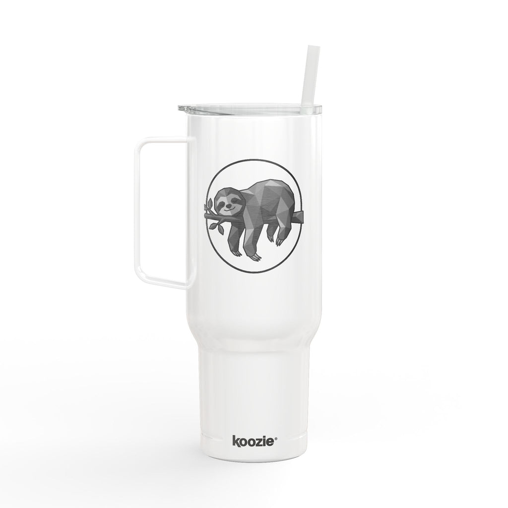 40oz Engraved Insulated Tumbler with Lid — Sloth Design