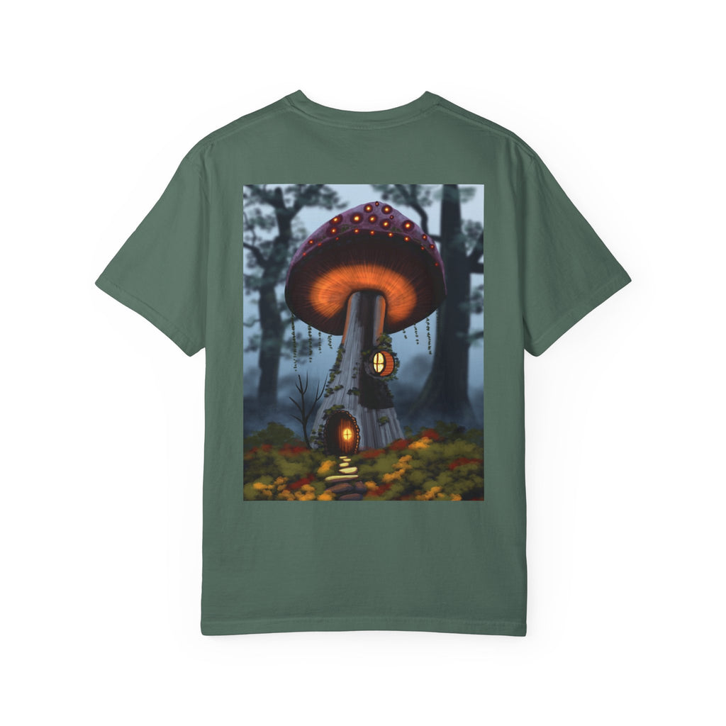 T-Shirt — "Authentic 64 Years" with Enchanted Mushroom Back Art