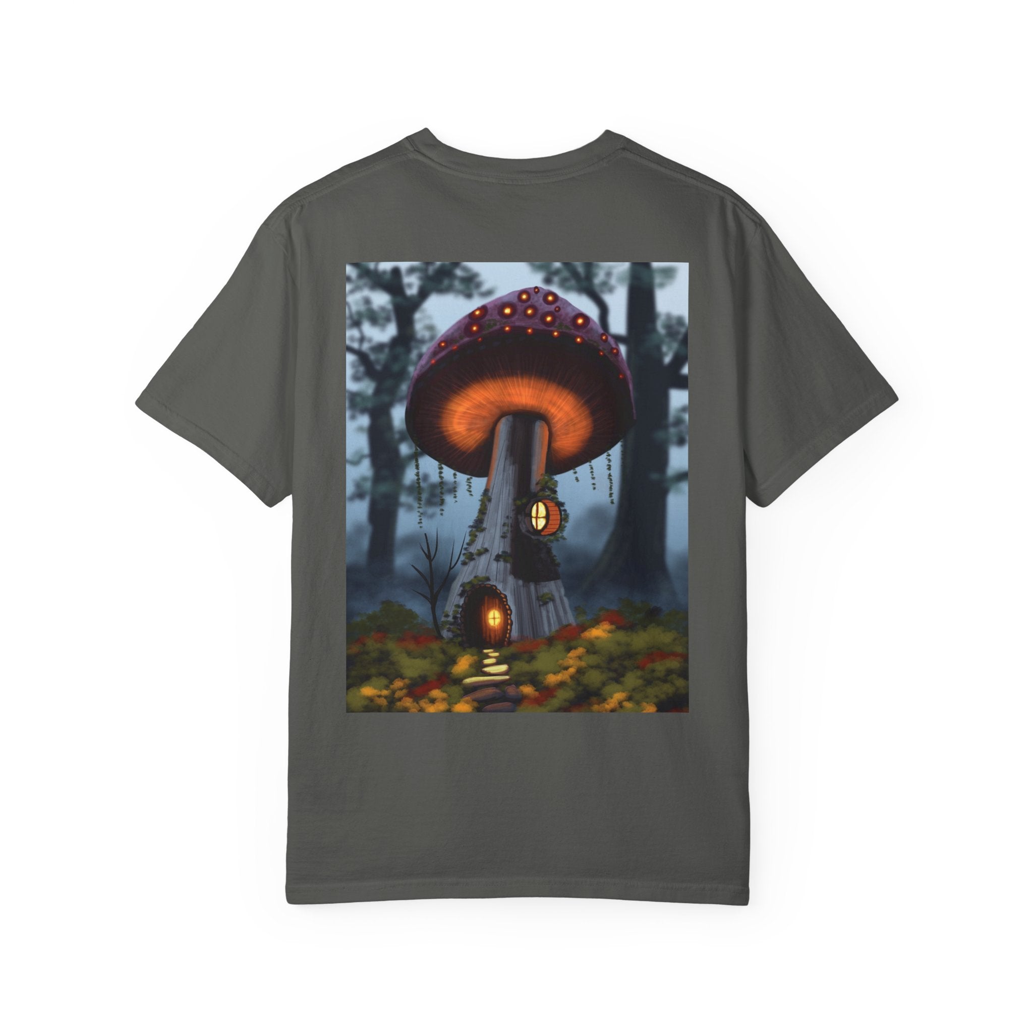 T-Shirt — "Authentic 64 Years" with Enchanted Mushroom Back Art