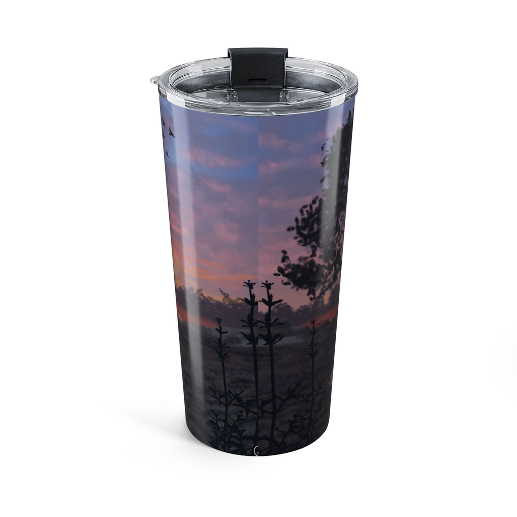 20oz Sunset Tumbler – Scenic Lake Sunset Travel Mug