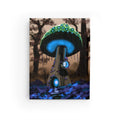Mushroom Cottage Ruled Journal — Glowing Forest Fantasy Notebook