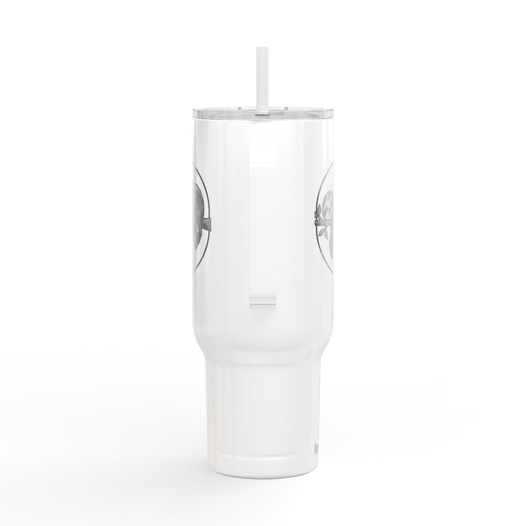 40oz Engraved Insulated Tumbler with Lid — Sloth Design