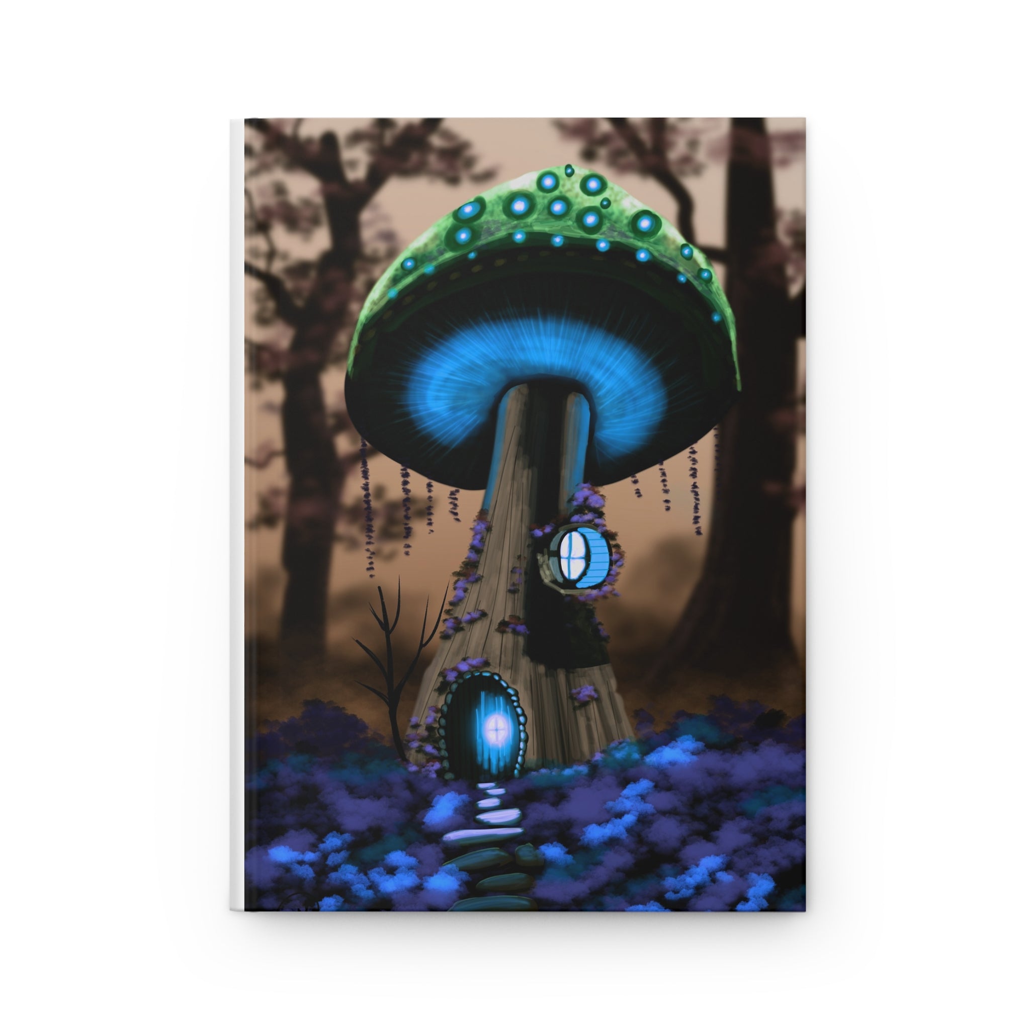 Mushroom House Journal — Fantasy Forest Hardcover Notebook
