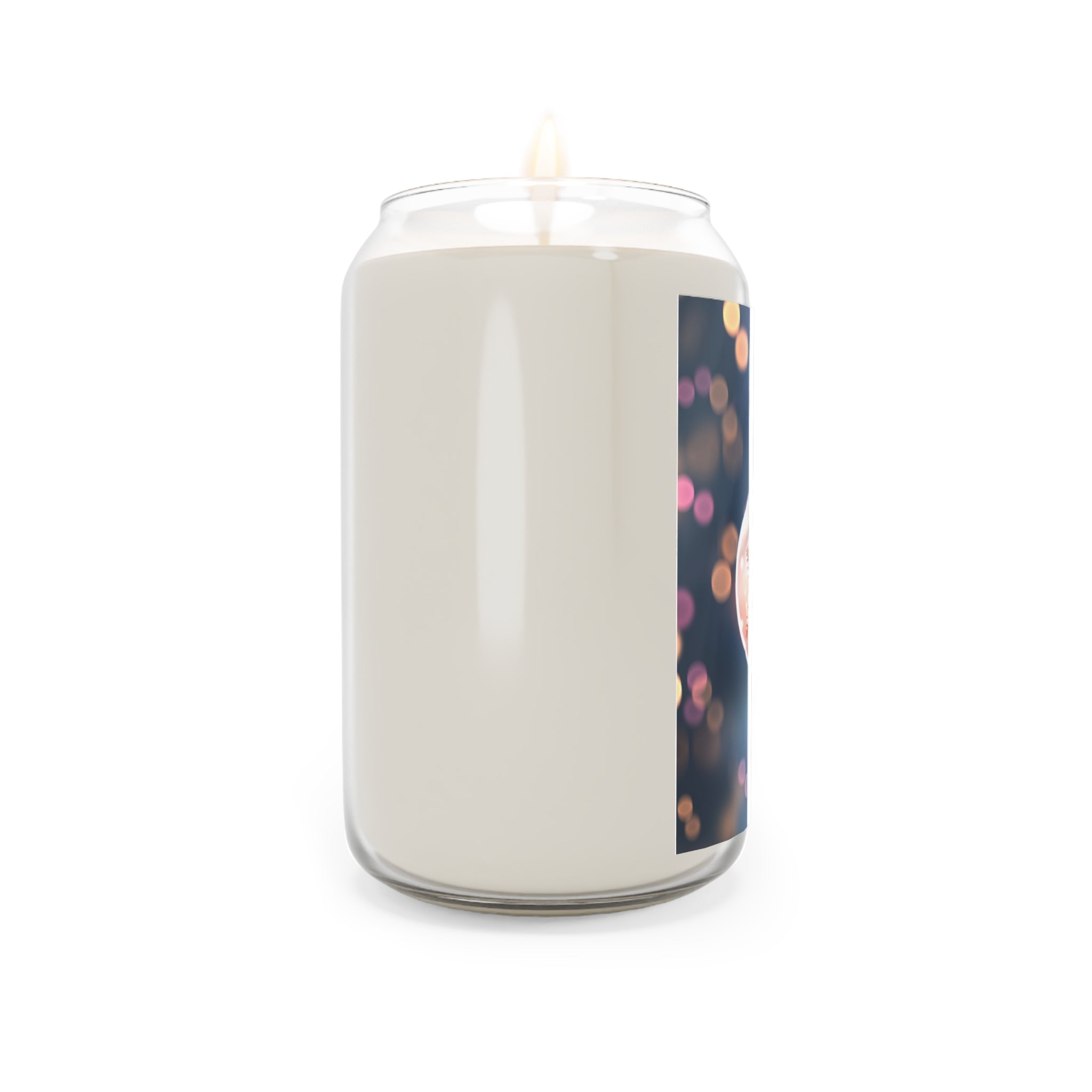 Holiday Ornament Soy Candle — Scented 13.75oz (Snowflake Bokeh)