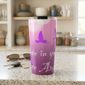 20oz Inspirational Travel Tumbler — Pink Birds "Believe in Yourself"