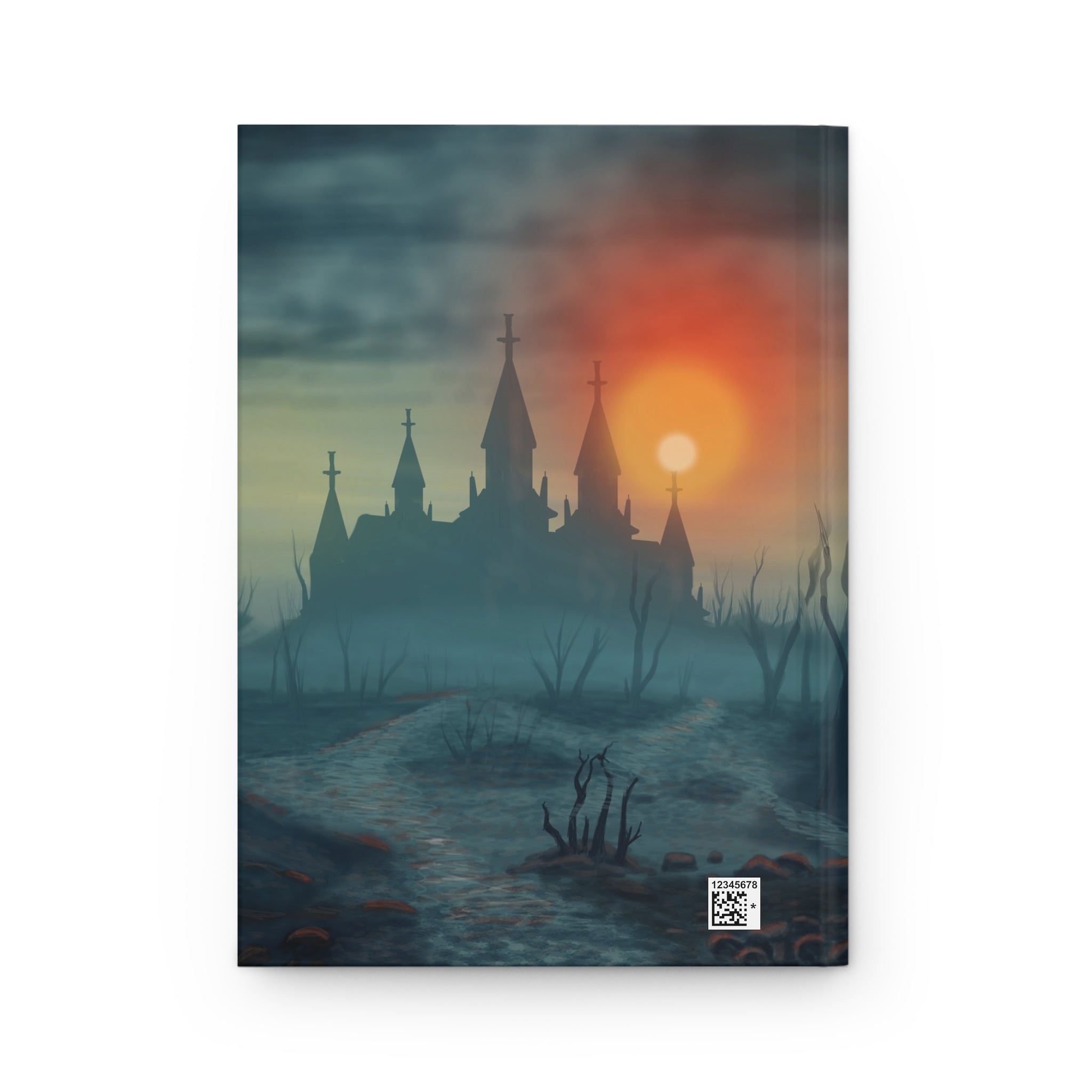 Haunted Castle Hardcover Journal — Gothic Sunset Writing Notebook