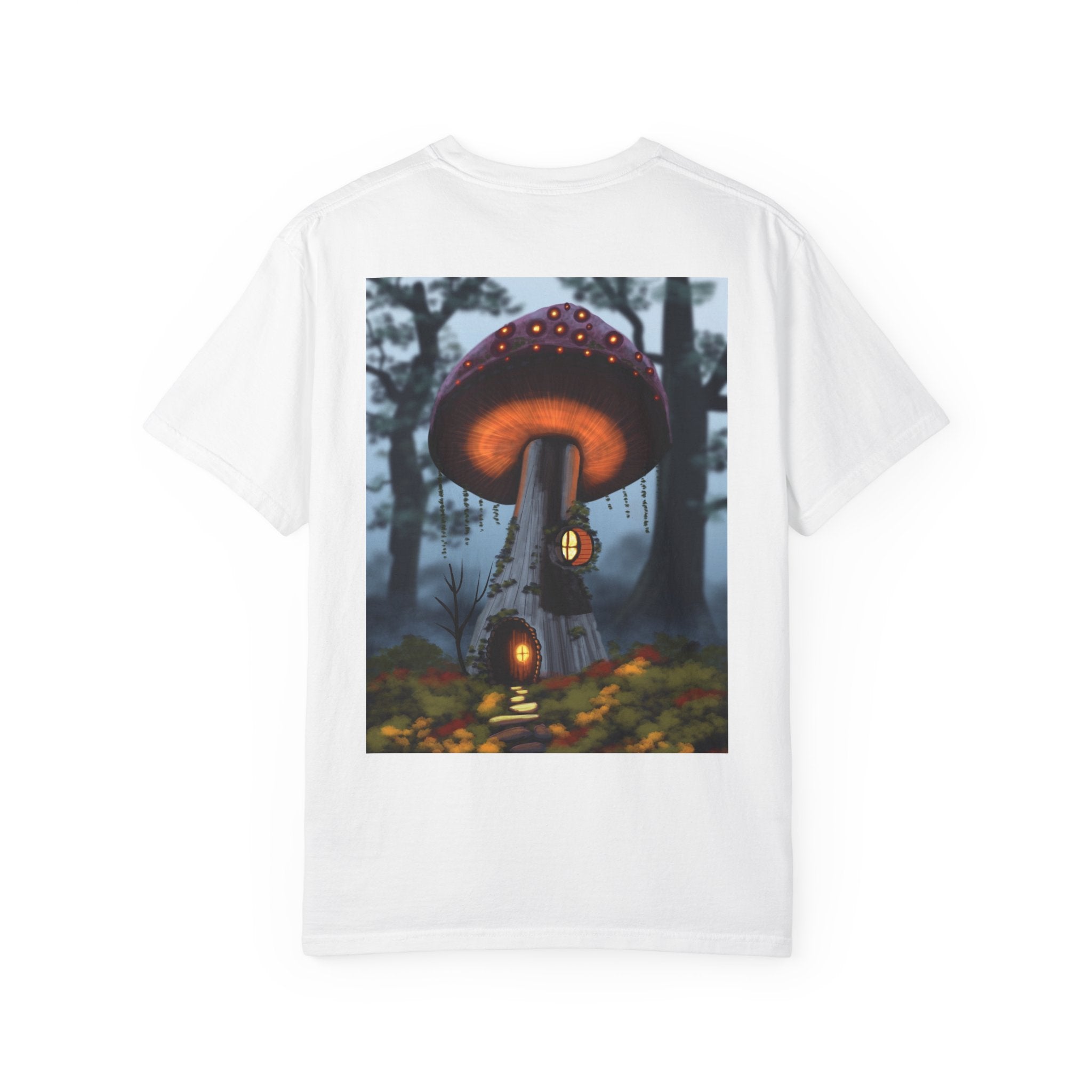 T-Shirt — "Authentic 64 Years" with Enchanted Mushroom Back Art