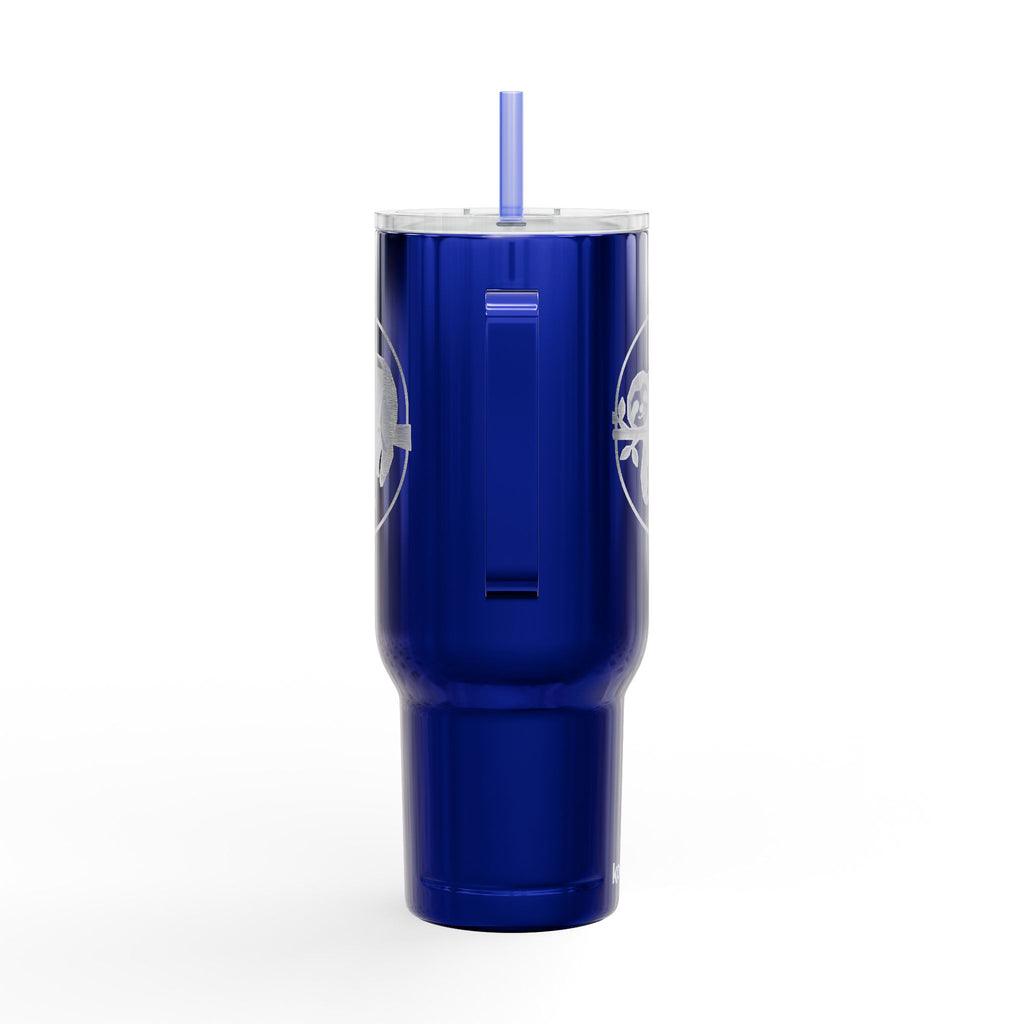 40oz Engraved Insulated Tumbler with Lid — Sloth Design