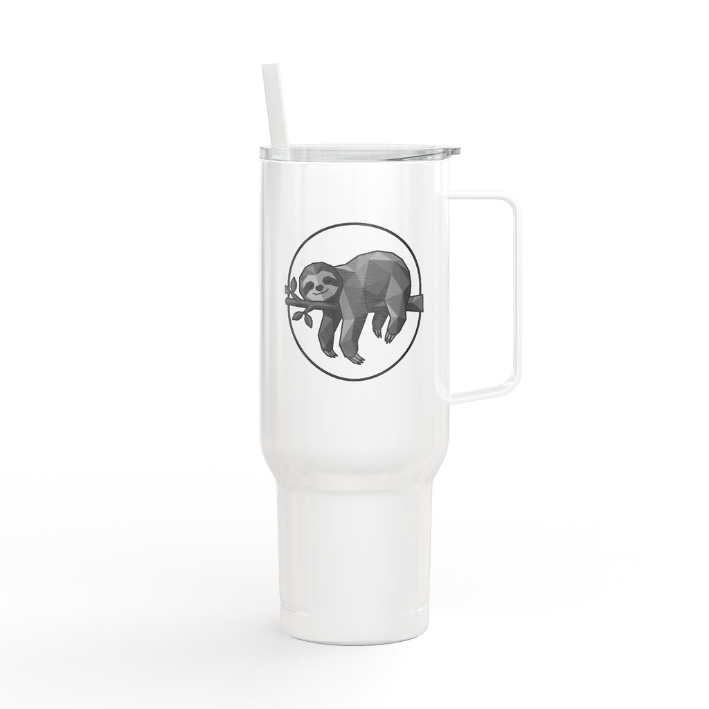 40oz Engraved Insulated Tumbler with Lid — Sloth Design