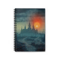Haunted Castle Spiral Notebook — Ruled Journal for Gothic Horror Fans
