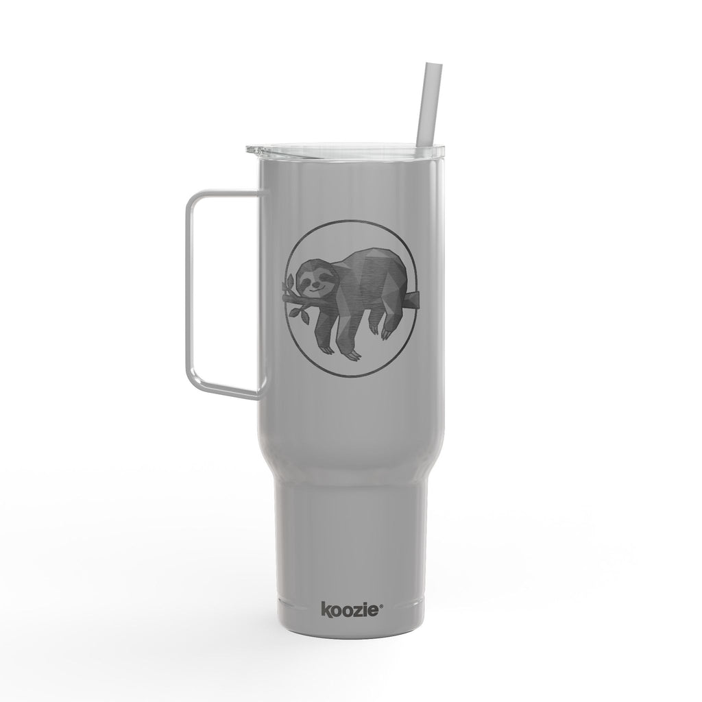 40oz Engraved Insulated Tumbler with Lid — Sloth Design