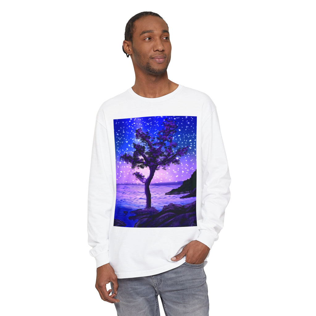Starry Coastal Tree Long Sleeve Tee