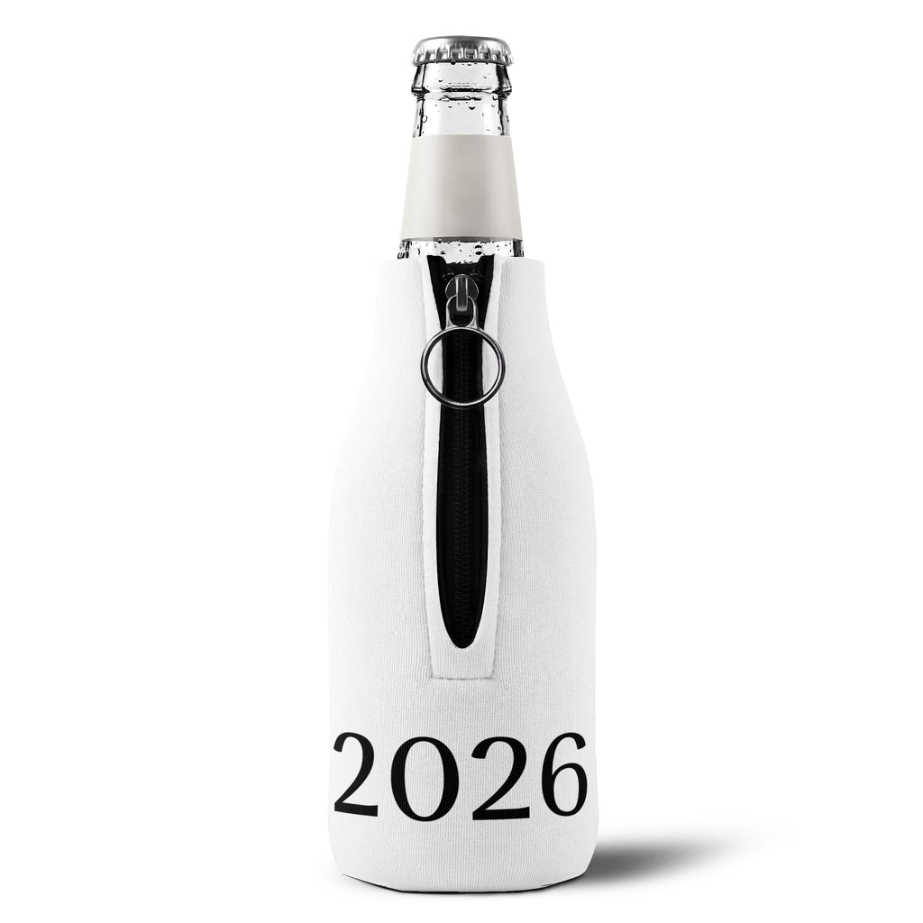 Mushroom Glow Zip-Up Bottle Cooler Sleeve — 2026 Insulated Can Koozie