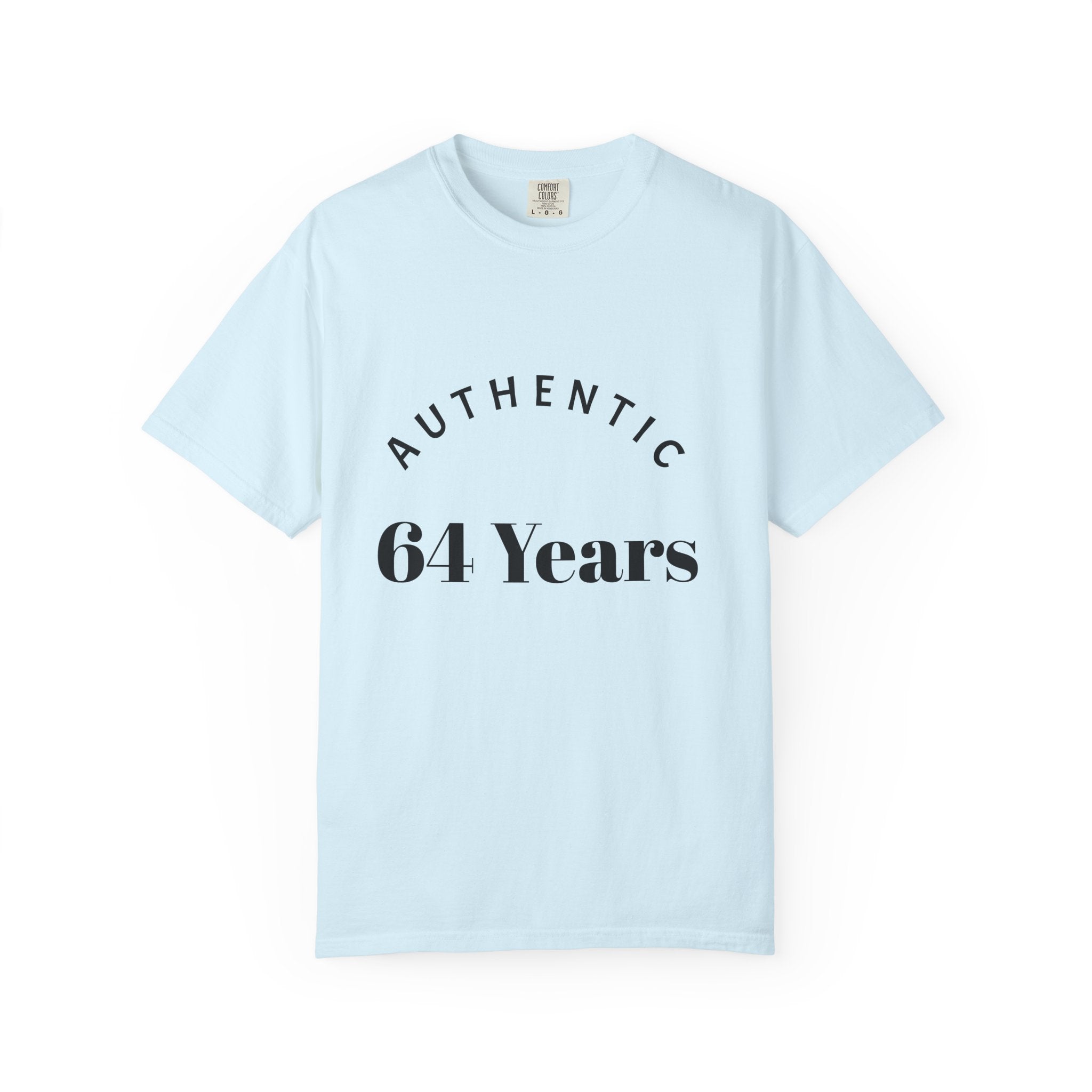 T-Shirt — "Authentic 64 Years" with Enchanted Mushroom Back Art