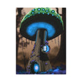 Mushroom House Canvas Print — Fantasy Woodland Wall Art