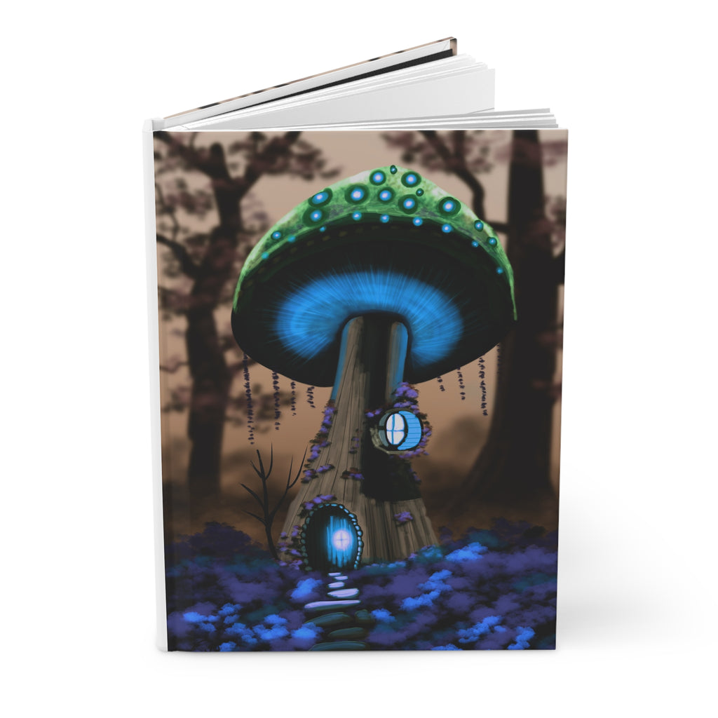 Mushroom House Journal — Fantasy Forest Hardcover Notebook