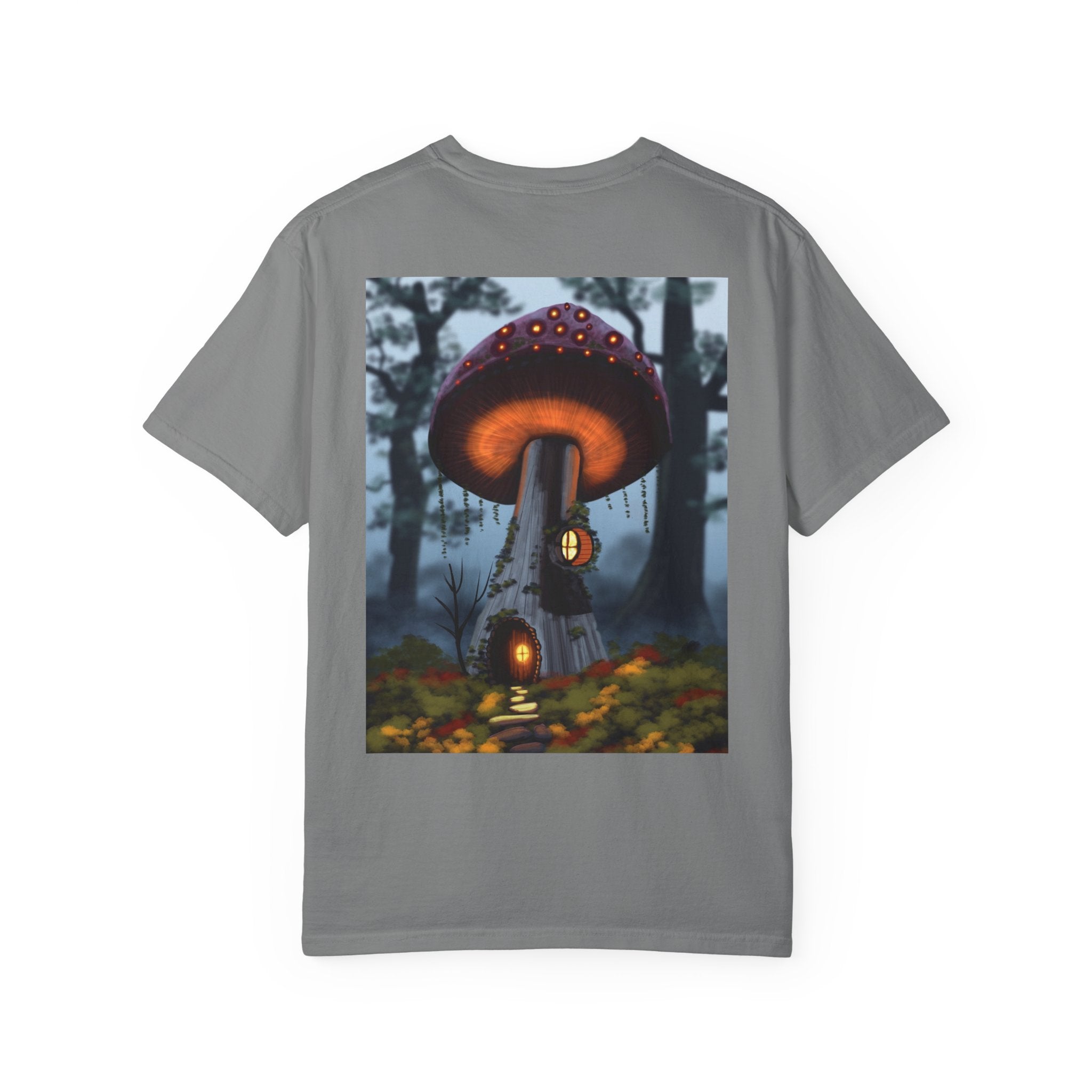T-Shirt — "Authentic 64 Years" with Enchanted Mushroom Back Art