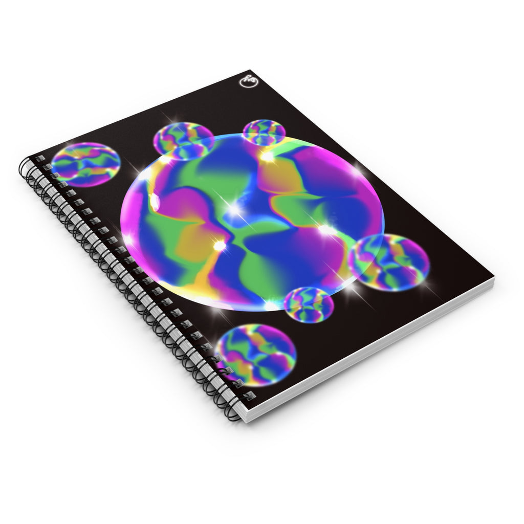 Psychedelic Bubble Spiral Notebook — Ruled Journal for Notes & Sketches